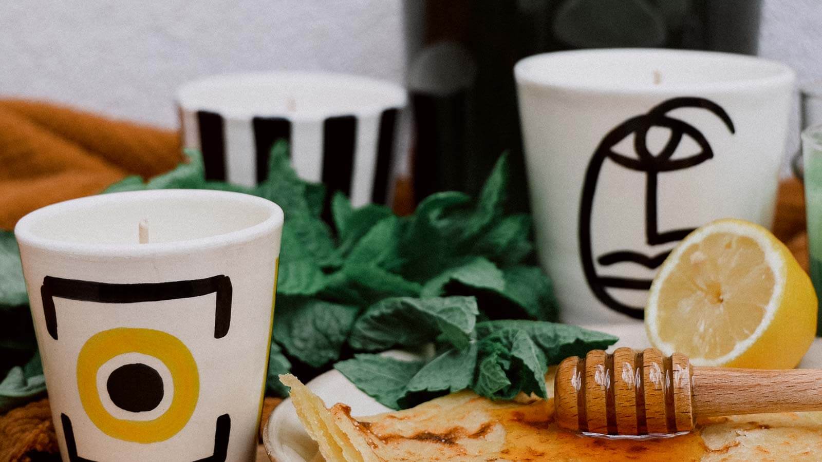 Bannière OALI, bougies artisanales et parfumées, une invitation au bien-être